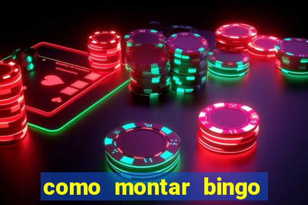 como montar bingo brinquedos toia
